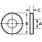 Te-Co Flat Washer, For Screw Size 5/16" , Steel Black Oxide Finish 42602 - alternate 2