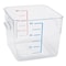 Rubbermaid Commercial Square Storage Container, 6 qt, Clear FG630600CLR - alternate 3