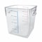 Rubbermaid Commercial Square Storage Container, 8 qt, Clear FG630800CLR - alternate 3