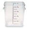 Rubbermaid Commercial Square Storage Container, 8 qt, Clear FG630800CLR - alternate 1