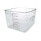 Rubbermaid Commercial Square Storage Container, 12 qt, Clear FG631200CLR - alternate 1