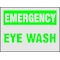 Brady Emergency Eye Wash, 3 1/2 in x 5 in, Horizontal Rectangle, Reflective Sheeting, 21011LS, PK8 21011LS - alternate 1