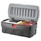 Rubbermaid Attached Lid Tote, 48 gal Volume Cap., 44 1/4 in L, 20 5/8 in W, 17 1/4 in H, Plastic, Black/Red 1949210 - alternate 4