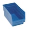 Quantum Storage Systems Shelf Storage Bin, Polypropylene, Blue, 6 in H, 6 5/8 in W, 11 5/8 in L QSB202BL - alternate 1