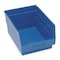 Quantum Storage Systems Shelf Storage Bin, Polypropylene, Blue, 6 in H, 8 3/8 in W, 11 5/8 in L QSB207BL - alternate 1