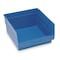 Quantum Storage Systems Shelf Storage Bin, Polypropylene, Blue, 6 in H, 11 1/8 in W, 11 5/8 in L QSB209BL - alternate 1