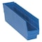 Quantum Storage Systems Shelf Storage Bin, Polypropylene, Blue, 6 in H, 4 1/8 in W, 17 7/8 in L QSB203BL - alternate 1
