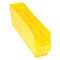 Quantum Storage Systems Shelf Storage Bin, Polypropylene, Yellow, 6 in H, 4 1/8 in W, 17 7/8 in L QSB203YL - alternate 1