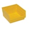 Quantum Storage Systems Shelf Storage Bin, Polypropylene, Yellow, 6 in H, 11 1/8 in W, 11 5/8 in L QSB209YL - alternate 1
