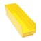 Quantum Storage Systems Shelf Storage Bin, Polypropylene, Yellow, 6 in H, 6 5/8 in W, 23 5/8 in L QSB206YL - alternate 1