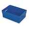 Diversi-Plast Corrugated & Nestable Storage Container, 4.3 gal, 18 in L x 13 in W x 6-1/8 in H, Blue, 5 PK 39808L - alternate 1