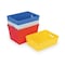 Diversi-Plast Nestable Storage Container, 7.6 gal, 18 in L x 13 in W x 12 in H, Blue, Polyethylene, 3 PK 39812 - alternate 2