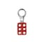 Condor Lockout Hasp, 1 in Opening Size, Snap-On, 6 Lock, Red 7545 - alternate 2