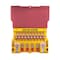 Master Lock Lockout Station, Wall Mounted, 10-Lock Covered Station with 410RED Zenex Thermoplastic Padlocks 1483BP410 - alternate 2