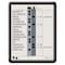 Quartet In/Out Board, Porcelain, 14 in, 11 in, Plastic Frame, White/Gray, Gloss 750 - alternate 3