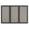 Quartet Enclosed Fabric Bulletin Board 48" x 72" 2367L - alternate 1