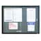 Quartet Enclosed Fabric Bulletin Board 36" x 48", 2 Door 2364S - alternate 3