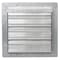 Dayton 10 in 13"H-W 5.75"L Alu Wall Backdraft Dampr, 10-1/2 in x 10-1/2 in, Aluminum 2C526 - alternate 2