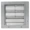 Dayton 10 in 13"H-W 5.75"L Alu Wall Backdraft Dampr, 10-1/2 in x 10-1/2 in, Aluminum 2C526 - alternate 3