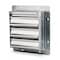 Dayton 10 in 13"H-W 5.75"L Alu Wall Backdraft Dampr, 10-1/2 in x 10-1/2 in, Aluminum 2C526 - alternate 1