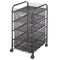 Safco File Cart, w/4 Drawers, Black 5214BL - alternate 1