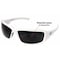 Edge Eyewear Brazeau, Safety Glasses, Anti-Scratch, Gray Lens, White Frame, Full-Frame, Polarized TXB246 - alternate 4