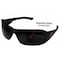 Edge Eyewear Brazeau, Safety Glasses, Anti-Scratch, Gray Lens, Black Frame, Full-Frame, Polarized TXB236 - alternate 2