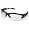 Edge Eyewear Acid Gambit Vapor Shield, Safety Glasses, Anti-Scratch, Clear Lens, Black Frame, Half-Frame SG611 - alternate 2