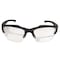 Edge Eyewear Acid Gambit Vapor Shield, Safety Glasses, Anti-Scratch, Clear Lens, Black Frame, Half-Frame SG611 - alternate 3