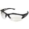 Edge Eyewear Acid Gambit Vapor Shield, Safety Glasses, Anti-Scratch, Clear Lens, Black Frame, Half-Frame SG611 - alternate 1