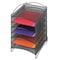 Safco Literature Organizer, Black, 6 Comp 9431BL - alternate 1
