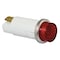 Zoro Select Raised Indicator Light, Red, 24V 20C846 - alternate 1