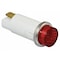 Zoro Select Raised Indicator Light, Red, 24V 20C846 - alternate 2