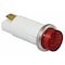Zoro Select Raised Indicator Light, Red, 120V 20C855 - alternate 2