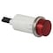 Zoro Select Raised Indicator Light, Red, 240V 20C856 - alternate 1