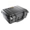 Pelican Black Protective Case, 13.37" L x 11.62" W x 6" D, Weight: 5.19 lb 1400 - alternate 1