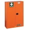 Justrite Emergency Preparedness Cabinet, 45 gal, 4 Shelves, Steel, 43 in W x 65 in H x 18 in D, Orange 860001 - alternate 1