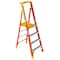 Werner 7 ft Fiberglass Podium Stepladder, 300 lb Capacity PD6204 - alternate 1