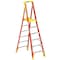Werner 9 ft Fiberglass Podium Stepladder, 300 lb Capacity PD6206 - alternate 1