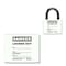 Idesco Padlock Label, 2-1/8inHx 1-1/2inW, PK25, LMBBT125AAC LMBBT125AAC - alternate 3