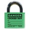 Idesco Padlock Label, 1-5/8inHx 1-1/2inW, PK25 LMBBT129AAC - alternate 3