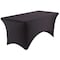 Iceberg Igear Stretch Fabric Table Cover, 30 in W x 72 in L, Black 16521 - alternate 2