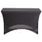 Iceberg Igear Stretch Fabric Table Cover, 24 in W x 48 in L, Black 16511 - alternate 1