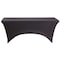 Iceberg Igear Stretch Fabric Table Cover, 30 in W x 72 in L, Black 16521 - alternate 1