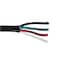 Zoro Select Portable Cord, SJOOW, 16 AWG, 4 C, Black, Rubber, Stranded, 300V, Indoor/Outdoor, 50 ft E3622 - alternate 2