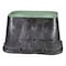 Nds Rectangular Valve Box, Polypropylene, 12-1/4 in H x 15-1/2 in W x 21 in L, Black/Green 113BC - alternate 2