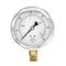 Pic Gauges Industrial Pressure Gauge, 0 to 30 psi, 4 in Dial, 1/2 in NPT, Bottom Location 201L-402C - alternate 1
