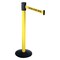 Retracta-Belt Barrier Post with Belt, Yellow, 15 ft Length, 40 in Post Height, Caution Do Not Enter, Yellow 321YA-CAU - alternate 1