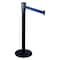 Retracta-Belt Barrier Post with Belt, Black, 15 ft Length, 40 in Post Height, Black 321BA-BL - alternate 1