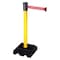 Retracta-Belt Barrier Post with Belt, Yellow, 15 ft Length, 40 in Post Height, Authorized Access Only, Yellow 322YA-AAO - alternate 1